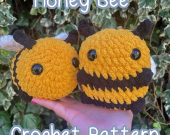 Patrón Amigurumi Abeja Miel / Patrón de Ganchillo SÓLO PDF