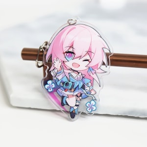 March 7th Keychain - Honkai Star Rail Acrylic Charm