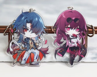 Kafka and Blade Keychain - Honkai Star Rail Acrylic Charm