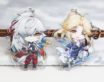 Jing Yuan and Yanqing Keychain - Honkai Star Rail Acrylic Charm
