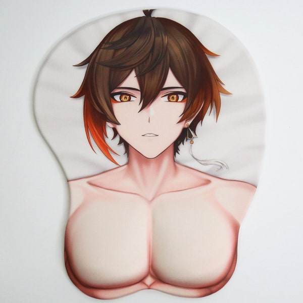 Zhongli Morax 3D Oppai Mousepad Genshin Impact