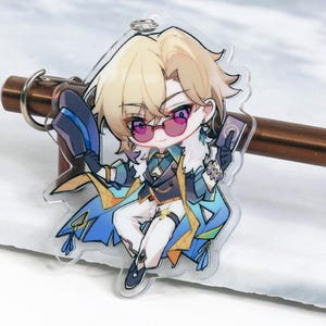 Aventurine Keychain - Honkai Star Rail Acrylic Charm