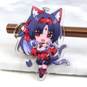 Nekomata Keychain - Zenless Zone Zero Acrylic Charm