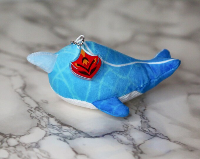 Childe Whale Plushie Keychain Genshin Impact Tartaglia Etsy