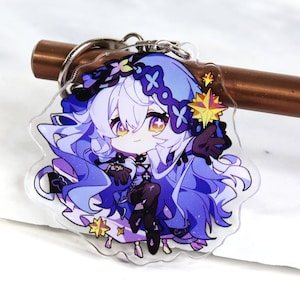 Black Swan Keychain - Honkai Star Rail Acrylic Charm