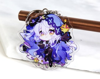 Black Swan Keychain - Honkai Star Rail Acrylic Charm
