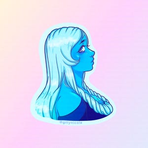 Blue Diamond Sticker Steven Universe Sticker Holographic Sticker Vinyl Sticker