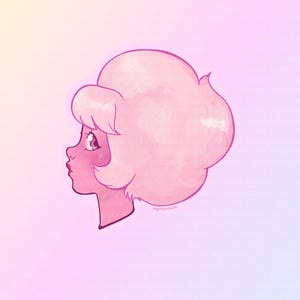Pink Diamond Sticker Steven Universe stickers Holographic sticker Vinyl stickers Water proof sticker Laptop sticker Vinyl anime sticker