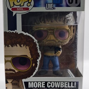 Funko Pop SNL More Cowbell 01 Saturday Night Live Will Ferrell Blue Oyster Cult Slightly Damaged Box Etsy