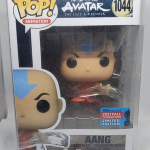 Funko Pop! Aang Crouching Avatar The Last Airbender #995 Funko Shop Exclusive with soft protector