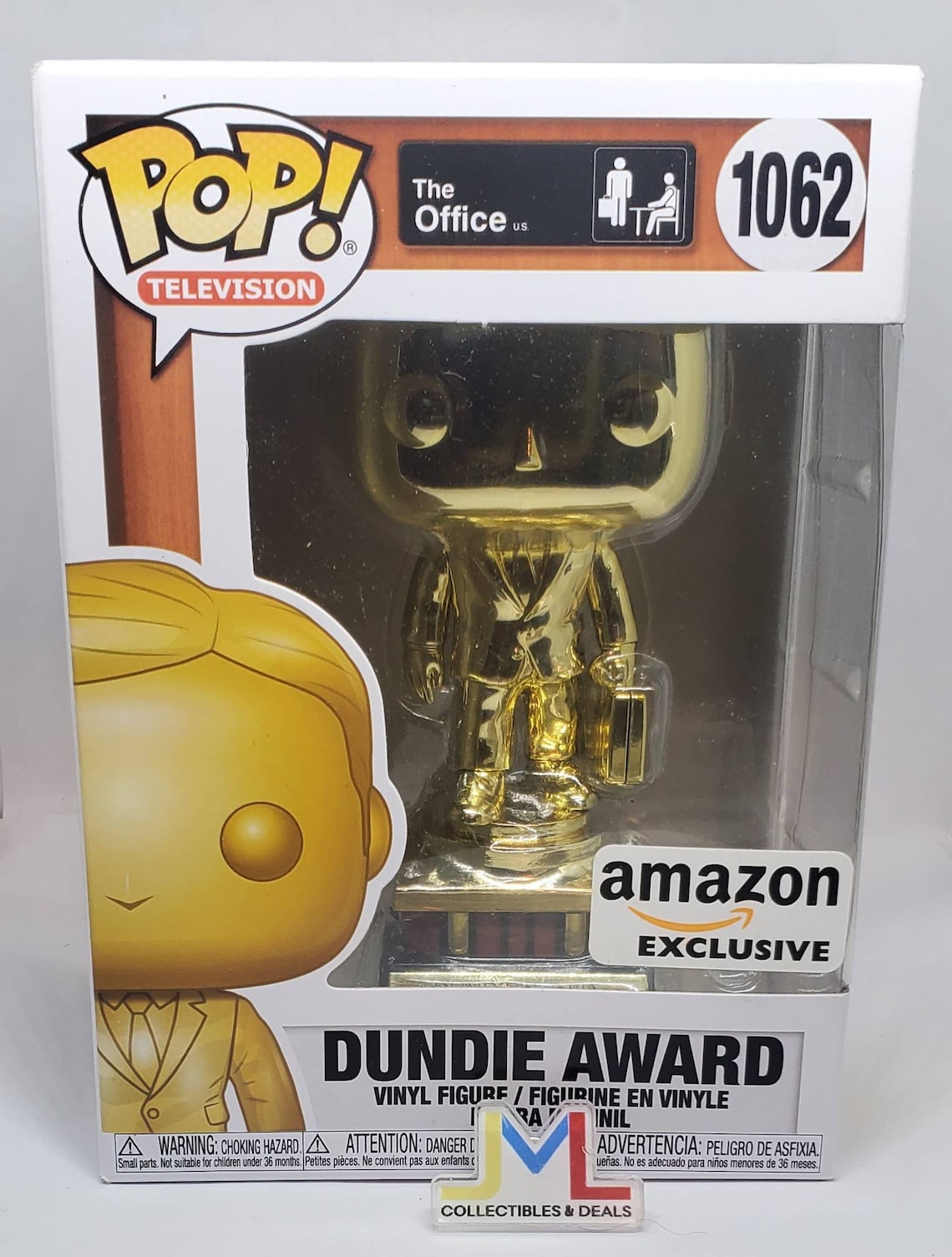 Funko Pop 1062 Gold Chrome Dundie Award the Office Amazon Etsy