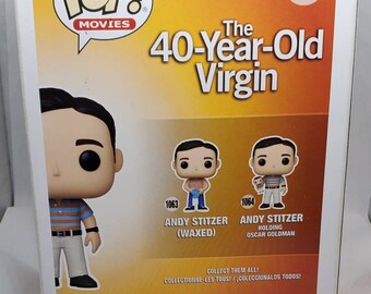 Funko Pop! Andy Stitzer Waxed – 40 Year Old Virgin Vinyl-Figur, 9,5 Cm, Inkl. EcoTek Boxenschutz