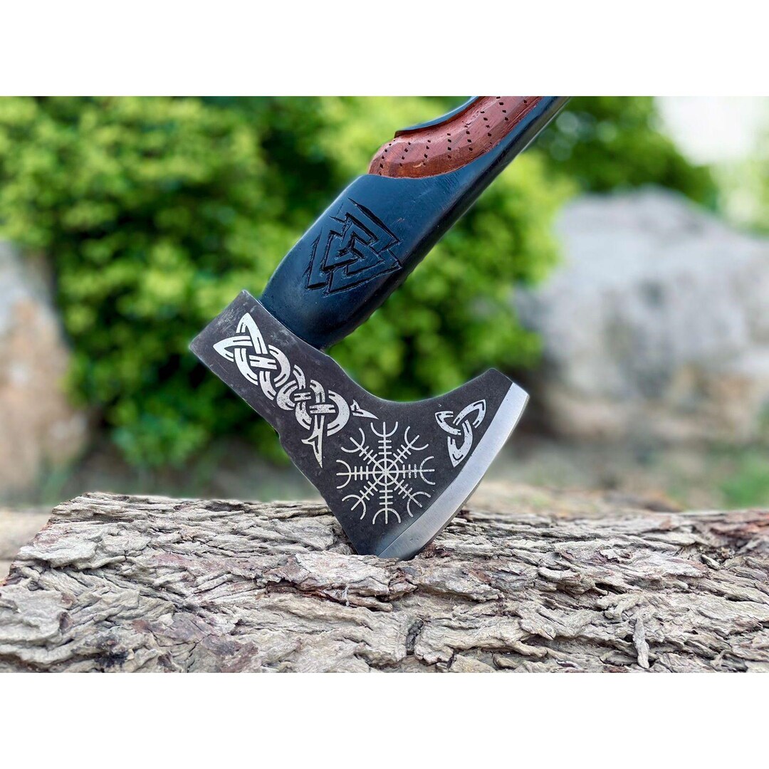 Handmade Steel Tomahawk Axe Throwing Viking Hunting Axe - Inspire Uplift