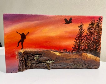 3D Wood Slice Painting — “Limitless”