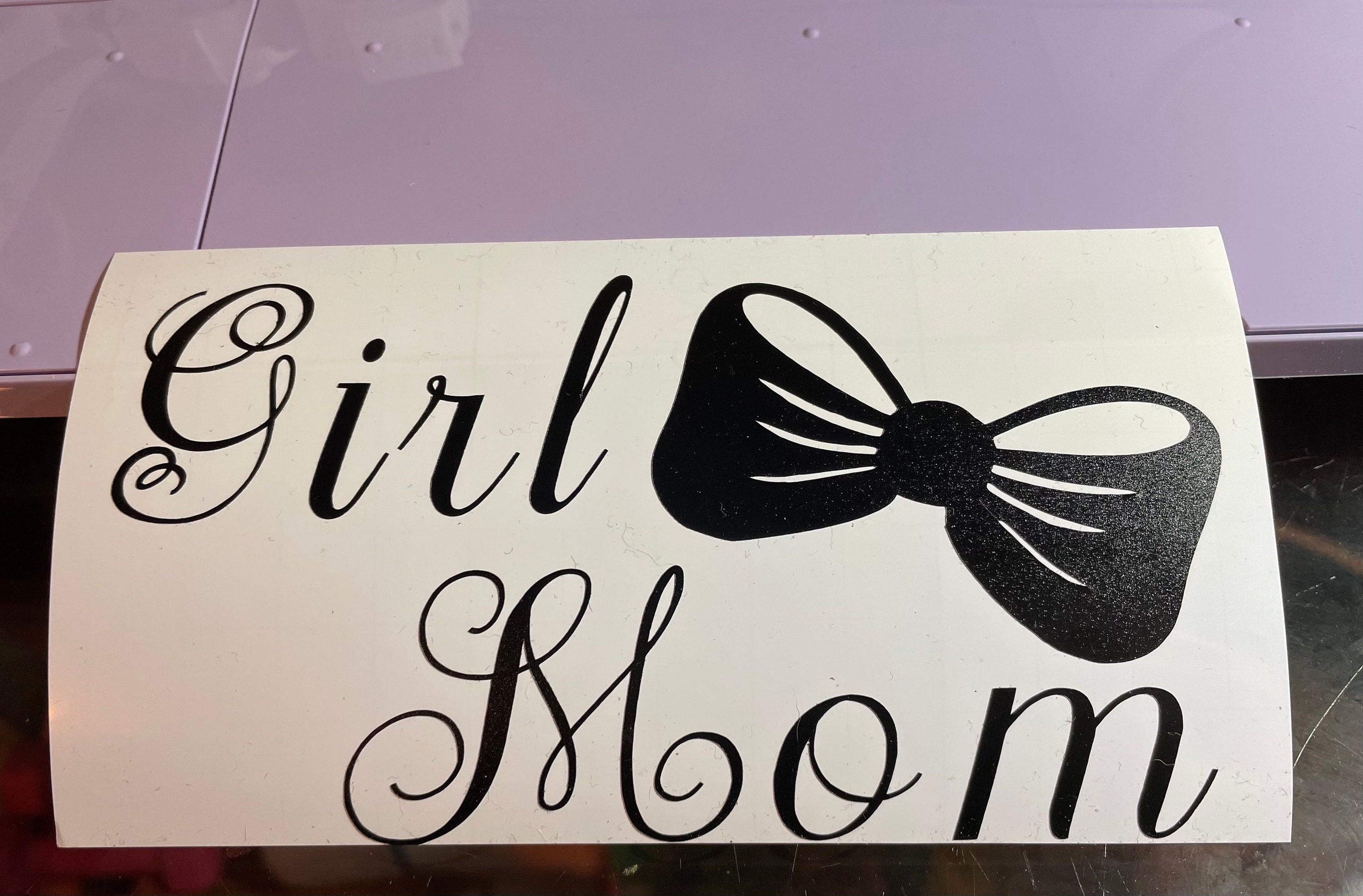 Girl Mom Car Decal Sticker Etsy