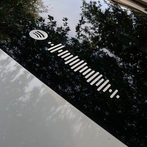 Custom Spotify Song Code Vinyl Decal - Choose Your Own Custom Song Sticker Decal