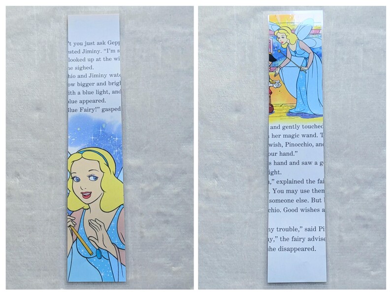 Pinocchio Bookmarks/puppet Bookmarks/fairy/ Double Sided/ Laminated ...
