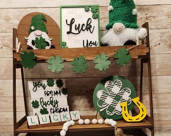 Lucky Charm Tiered Tray Unfinished Kit