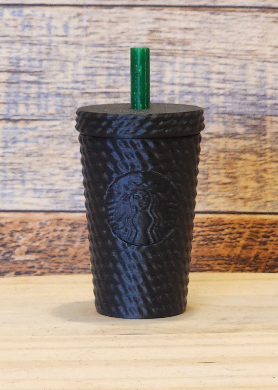 Studded Tumbler Keychain, Embossed Logo With Removable Lid and