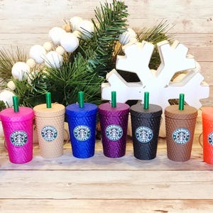 Studded Tumbler Keychain, With Storage. NEW COLORS!!! Starbucks Inspired