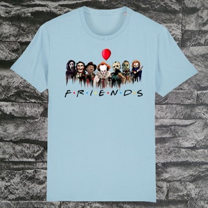 Unisex T-shirt organic cotton GOTS certified with print &quot;Friends&quot; eco-certified