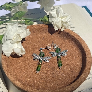 Tinker Bell Fairy and Dragon Fly Earrings