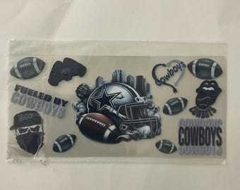 NEW DALLAS COWBOY Uv dtf sticker cup wrap 4/12/26