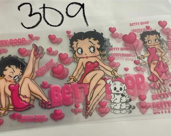 1- BETTY BOOP Restock 4/11/26 Uv dtf Sticker Tasse Wraps