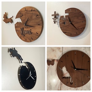 Custom Walnut Wood Clock - Great Gift!