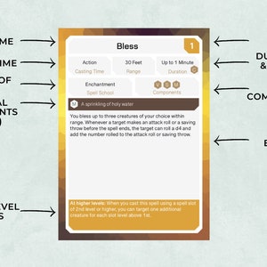 Dnd Paladin Spell Cards, Custom 5th Edition Character Spell Cards, 5e ...
