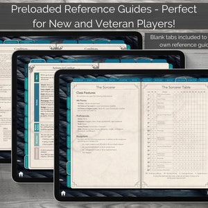 Digital Dnd Character Journal Bundle Theme Series, Dnd Character Sheet ...