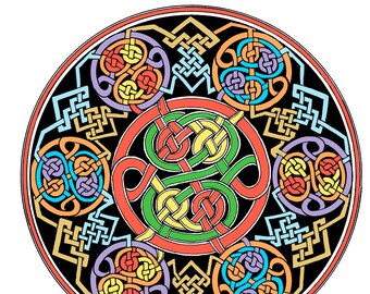 Celtic Mandala - Durrow Carpet Concept