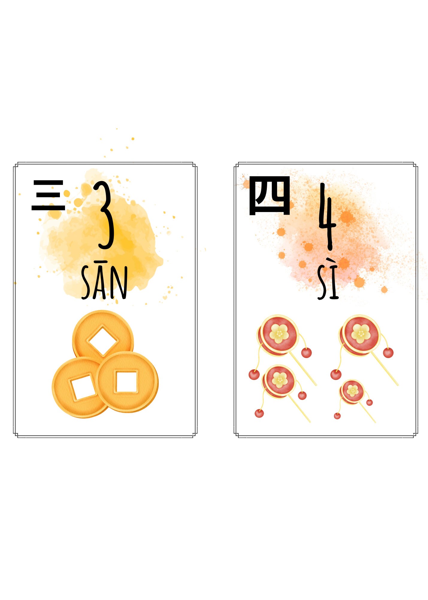 Chinese Number Flashcards 1montessori Preschool School Etsy Chinese Number Flashcards 1montessori Preschool School Etsy