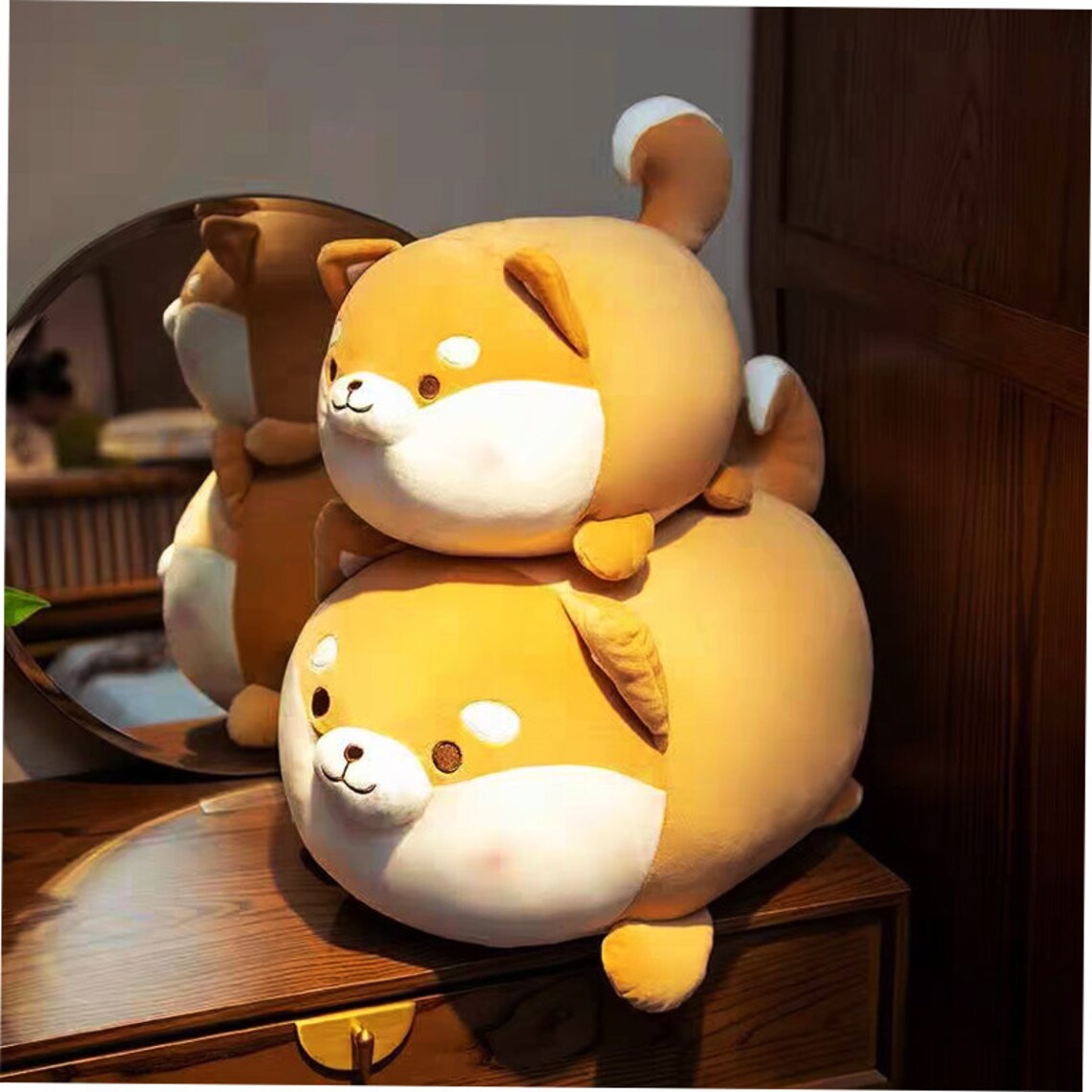 Cute Shiba Inu plush toy pillow fat Corgi plush pillow Puppy | Etsy