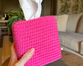 Square Tissue Box Cover /Kleenex Crocheted