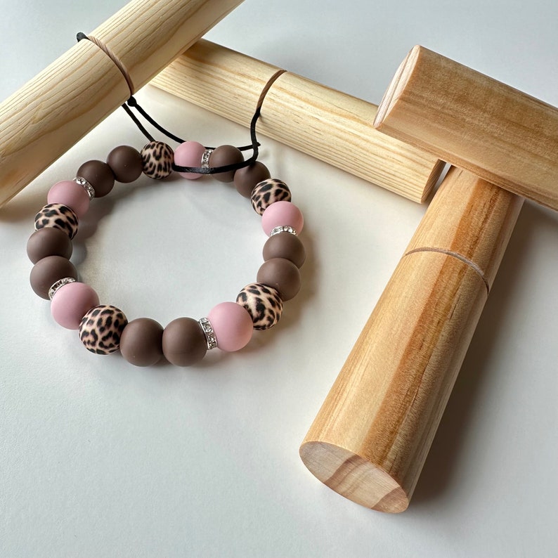 Pinces à nœuds pour bracelets en silicone Porte-clés Bracelets Noeuds de serrage Bois image 7