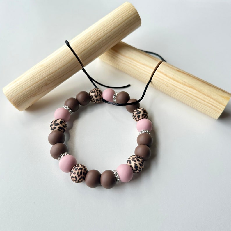 Pinces à nœuds pour bracelets en silicone Porte-clés Bracelets Noeuds de serrage Bois image 3