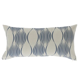 Mid-Century Modern Waves Lumbar Pillow Cover