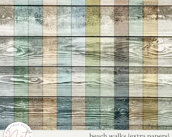 Beach Walks Extra Papers - Digital Scrapbooking - Memory Keeping