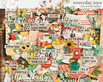 Everyday Joys Kit - Digital Scrapbooking - Memory Keeping
