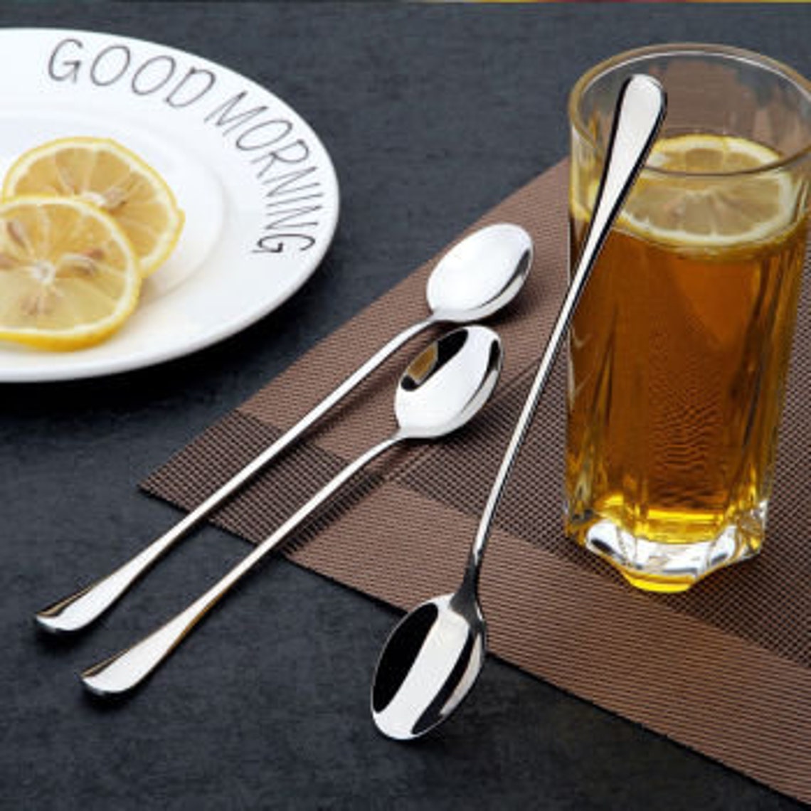 Long Handled Cocktail Spoon for 3 Large Glasses and Jars Etsy
