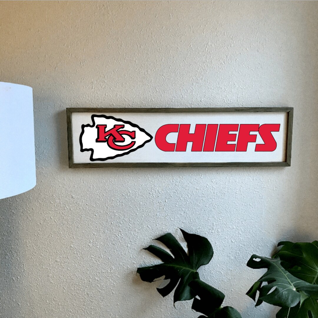 Kansas City Chiefs Wall Decor Game Room NFL Father's Day Etsy