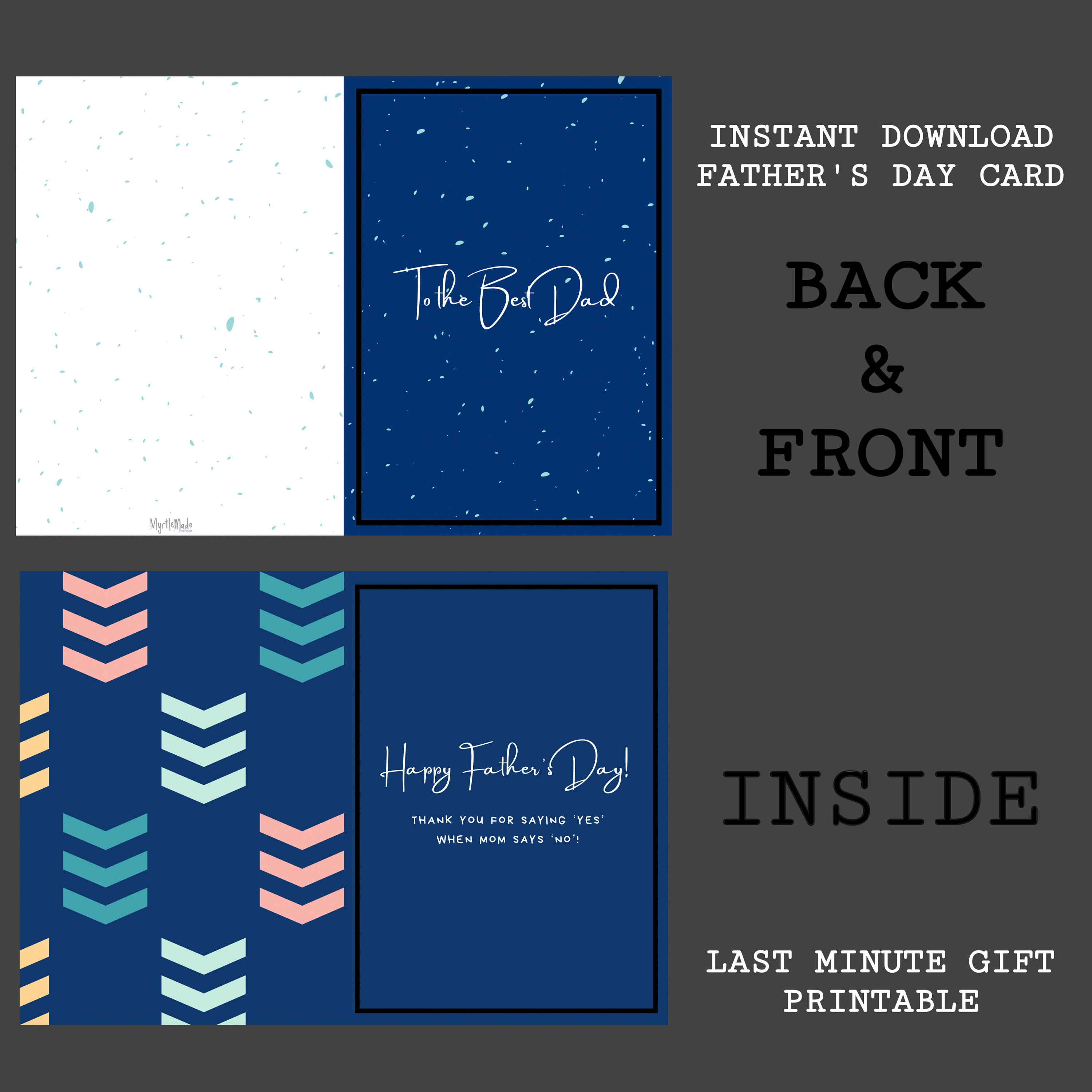 fathers day 2021 printable foldable greeting card diy last etsy