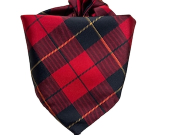 Plaid Christmas dog bandana