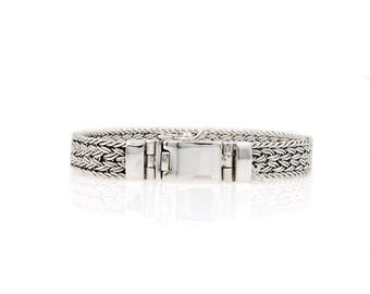 DOTEFFIL Pulsera De Plata De Ley 925 Para Hombre Y Mujer, Brazalete Con