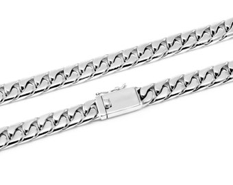 Handmade Sterling Silver Cuban Bracelet - Bali Jewelry, 10mm Wide