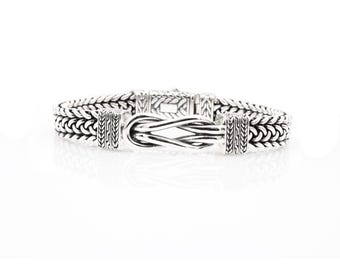 Handmade Sterling Silver Infinity Bracelet - Bali Artisan Design