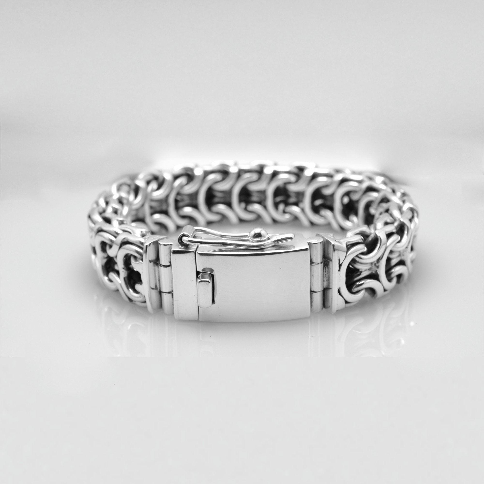 Ramses Style Sterling Silver Bali Bracelet, 20mm, Link Bracelet, Charm Bracelets Men's Bracelet Chain Silver Bracelet Men Silver 925 - Etsy Ramses Style Sterling Silver Bali Bracelet, 20mm, Link Bracelet, Charm Bracelets Men's Bracelet Chain Silver Bracelet Men Silver 925 - Etsy
