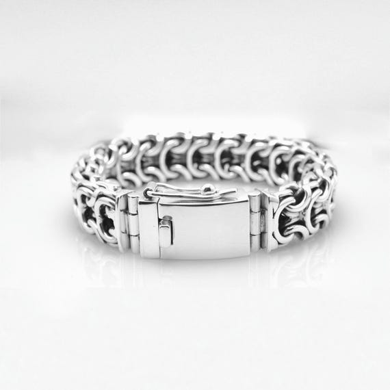 meian sterling silver fat chain bracelet meian sterling silver