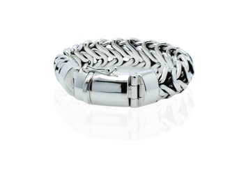 Sterling Silver Bali bracelet 20mm wide
